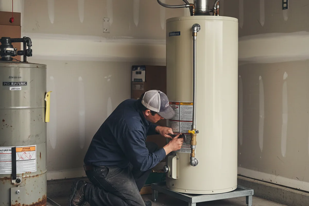 Water heater and shutoff valve replacement in Rougemont